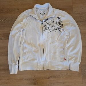 Guess White Jacket with Black Design